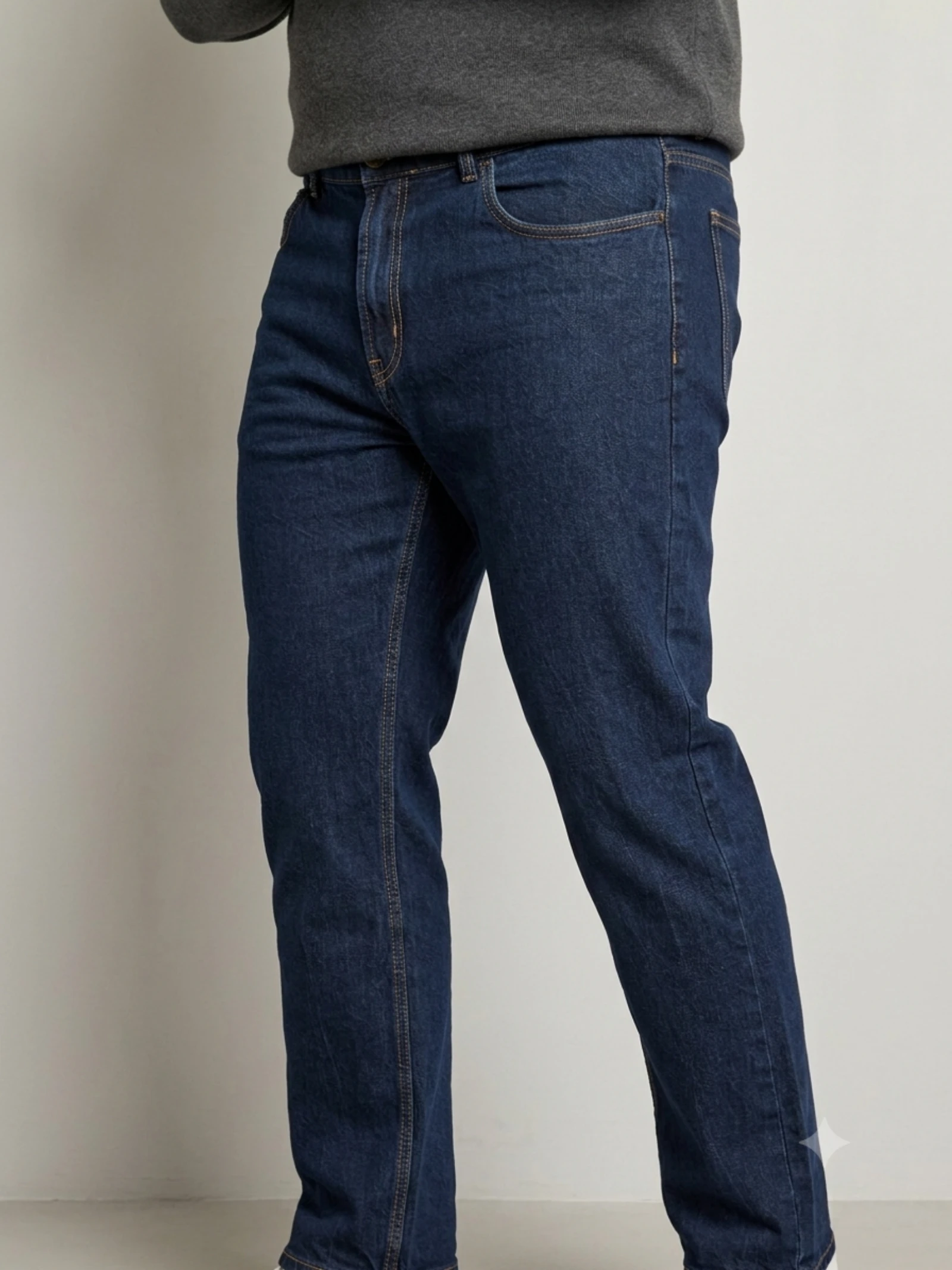 Jeans masculino kiabi regular azul cru tamanho 46 – photo 2
